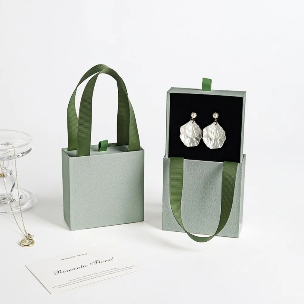 Paper Material Jewelry Packaging Box Portable Design Drawer Style Jewelry Gift Box Gift Packaging Jewelry Storage Organizer