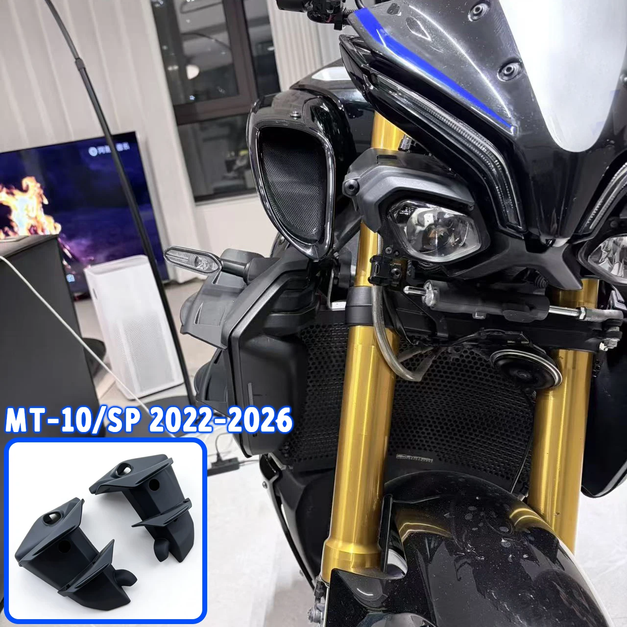Alerones Delanteros Aerodinámicos para Motocicleta MT10, Kit de Alerones Laterales para MT-10 2026 2025 mt 10 2022-2024