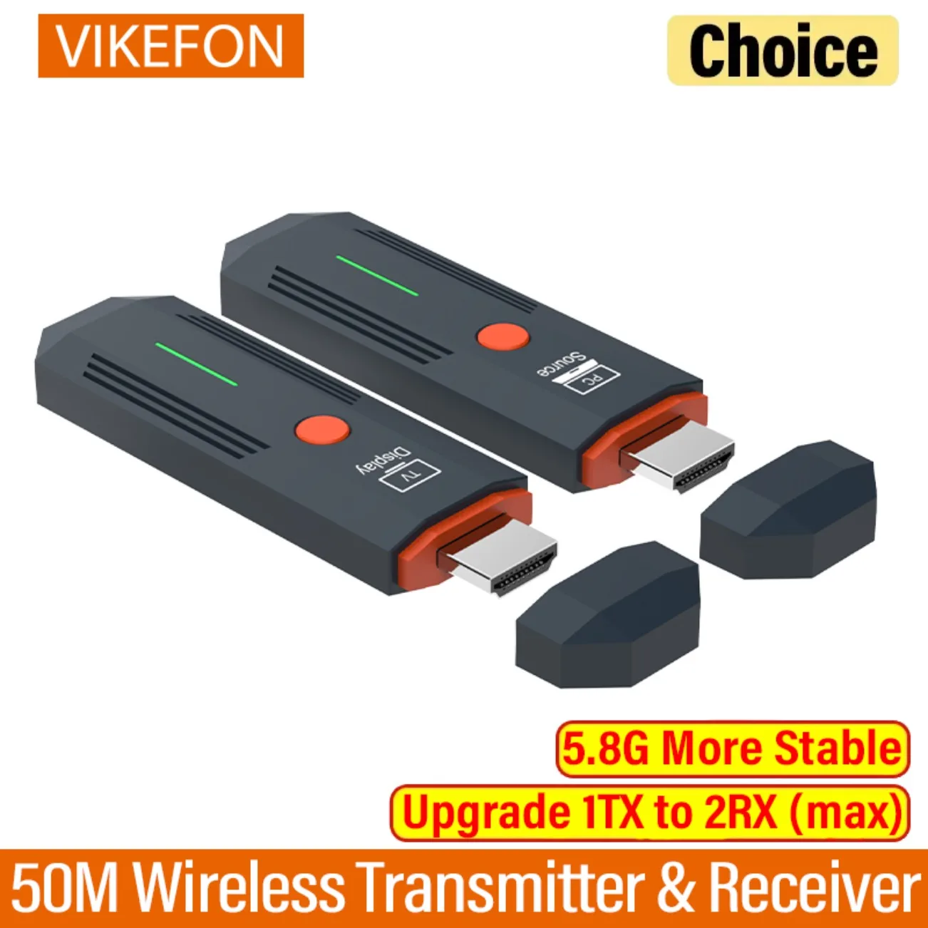 

Беспроводной передатчик и приемник 50 м 1080P, беспроводной удлинитель видеодисплея, подходит для камер, ноутбуков и телевизоров