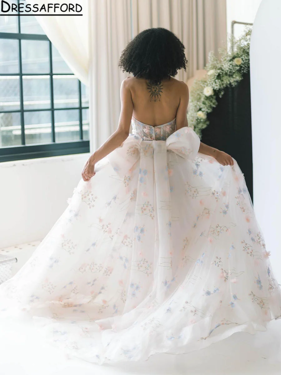 Robe de Mariée à Fleurs Imprimées pour Patients, Vêtement Éducatif, Forme Trapèze avec Nministériels d, Chérie