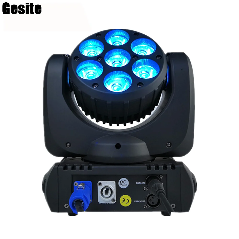 

8pcs/lot dj disco stage lighting 7X15W Quad RGBW 4-in-1 led moving head light DJ disco