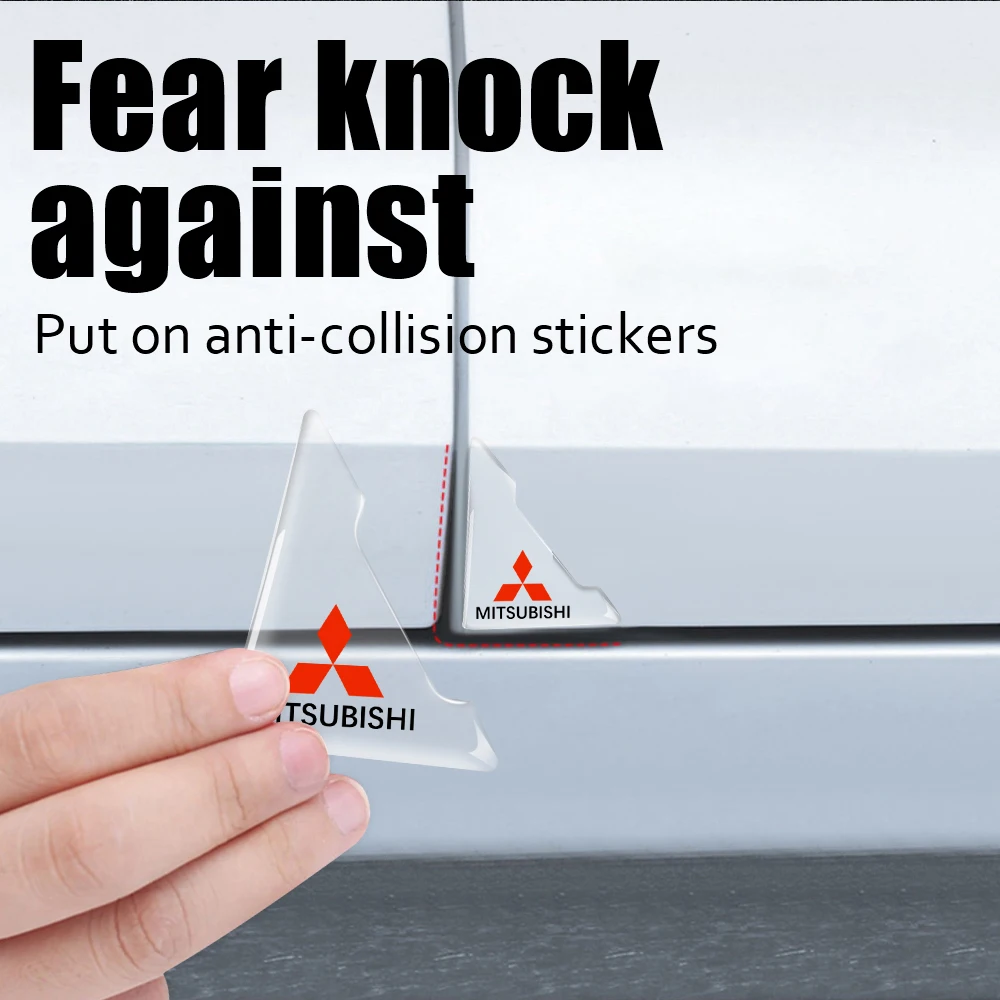 

Car Door Corner Protection Decals Stickers Accessories Car Styling For Mitsubishi Outlander Lancer 10 9 ASX Eclipse L200 Pajero