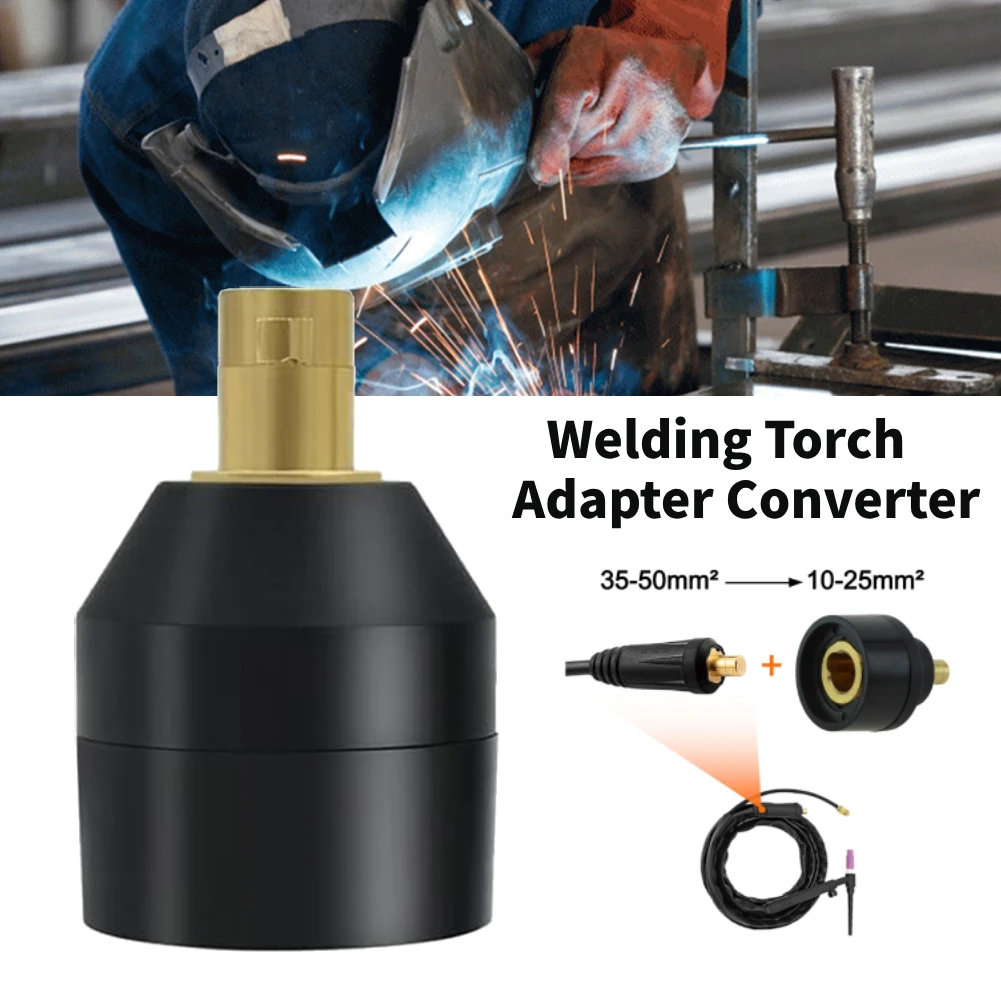 أسود شعلة لحام محول محول WP26V 35-50 مللي متر إلى WP17V TIG شعلة لحام 10-25 مللي متر تحويل ملحقات لحام الشعلة