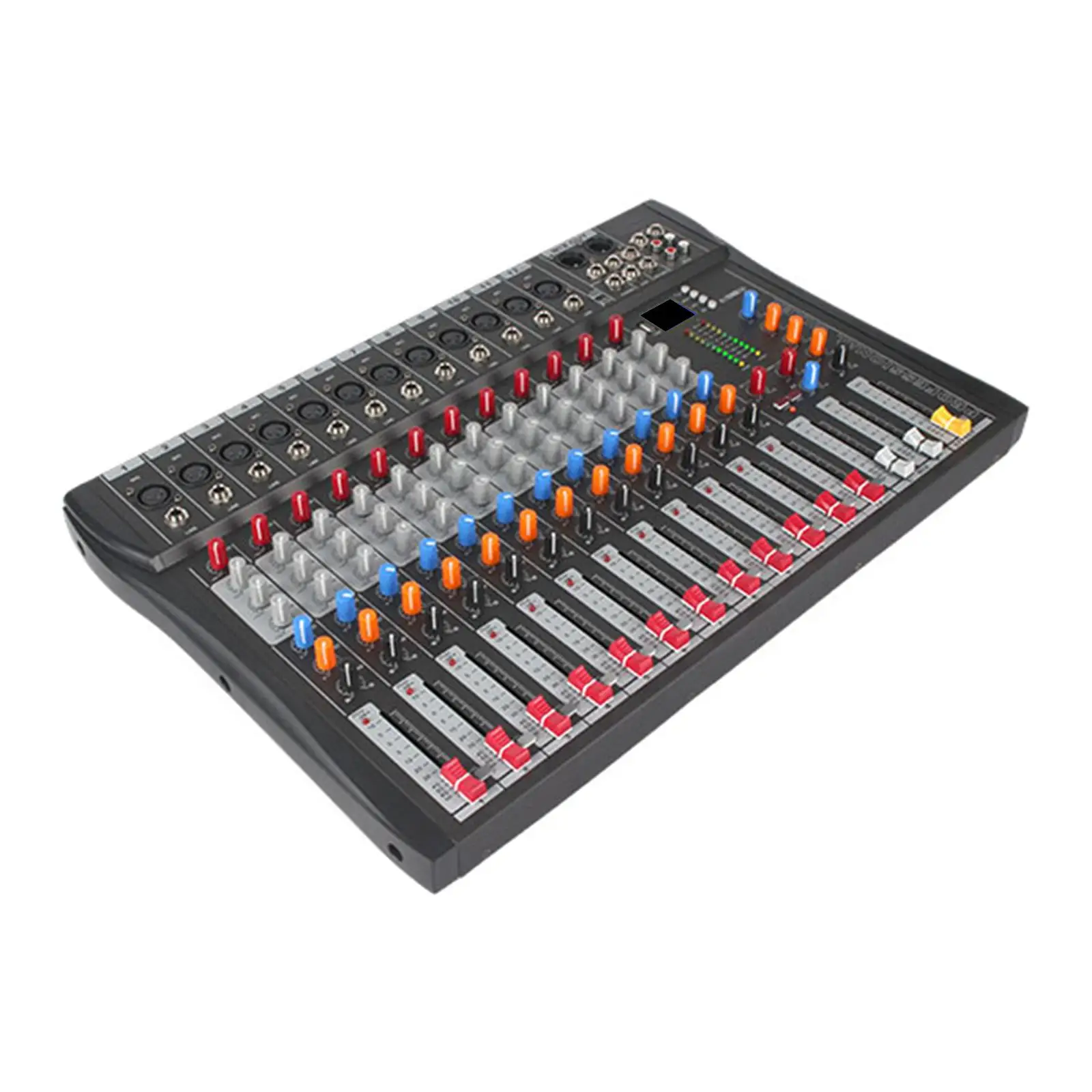 12 Channels Audio Mixer V5.0 Analog Mixer Stable 48V Sound Mixing for Live Studio Stereo Recording DJ Stage