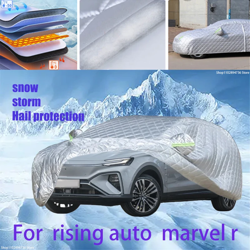 

For rising auto marvel r Outdoor Cotton Thickened Awning For Car Anti Hail Protection Snow Covers Sunshade Waterproof Dustproof