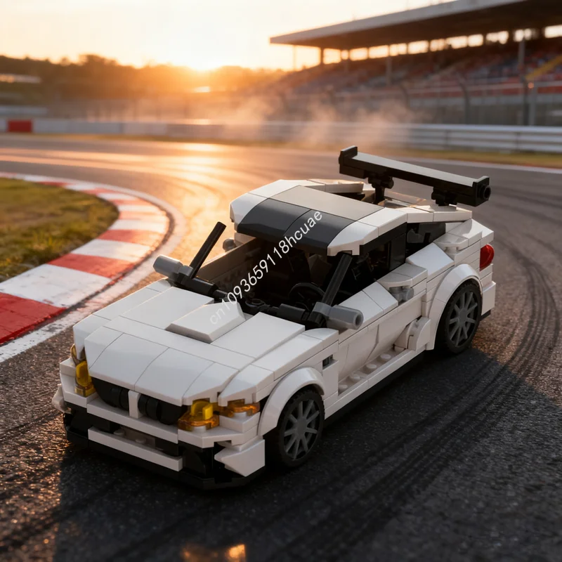 

436pcs MOC bmwes GTS White City Champions Supercar Model Building Blocks Construction DIY Toys Creative Christmas Gift Education