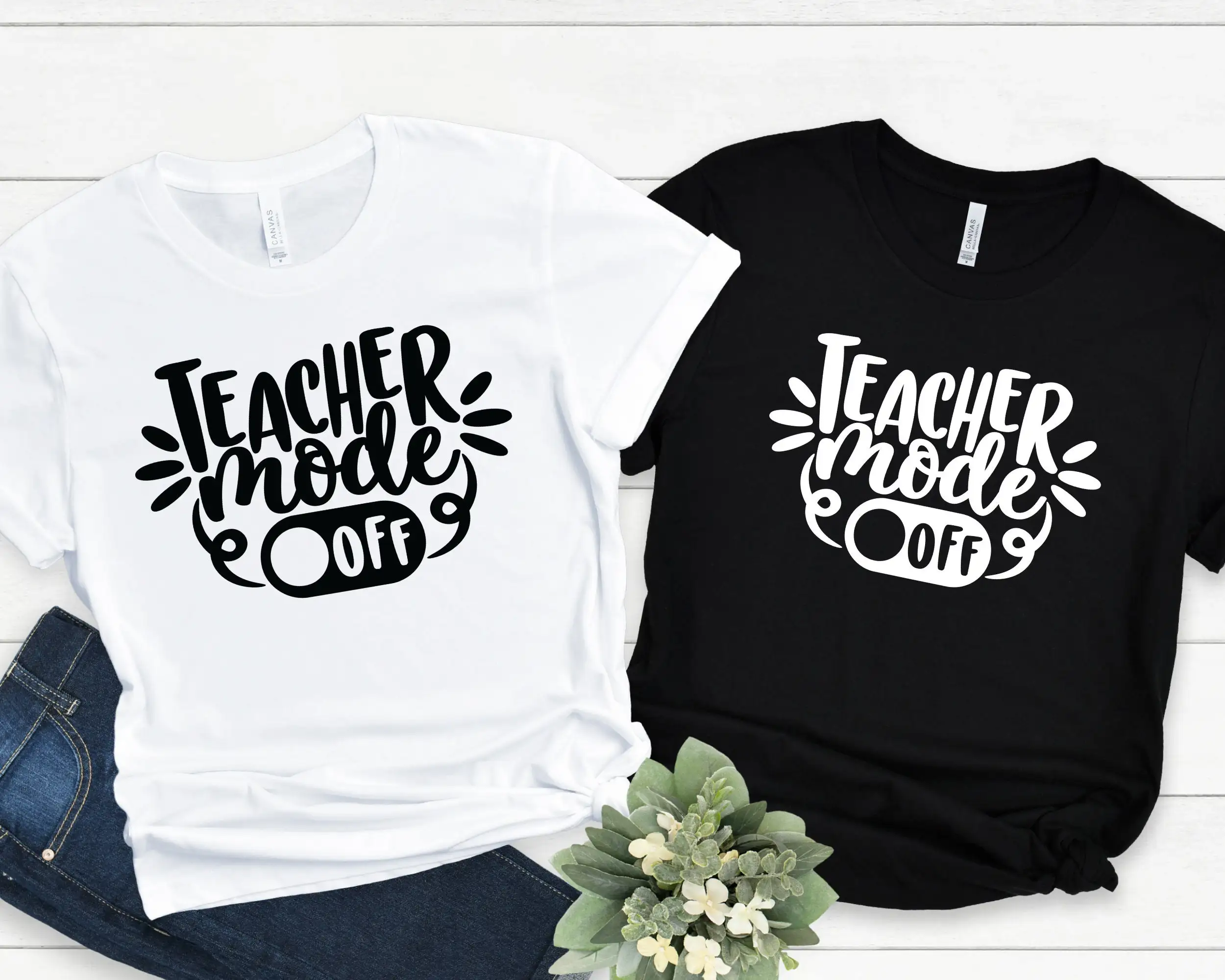 

Teacher Mode Off T Shirt Summer Vacation Vacay Friends Trip Family