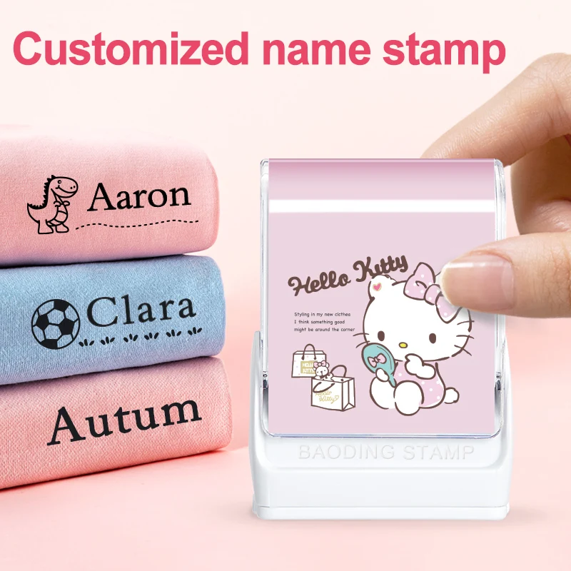 

Персонализированный штамп с именем Hello Kitty — водонепроницаемые чернила, прочные этикетки для организации школьных принадлежностей, рождественских подарков и ежедневного использования