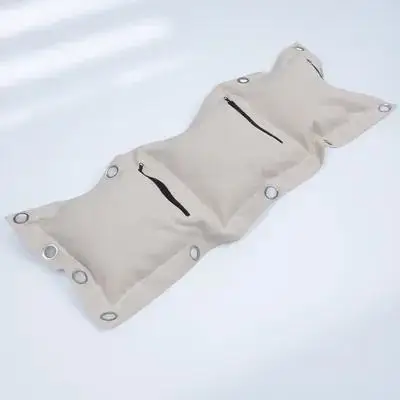 1Pcs Canvas Thickened Large Wing Wall Triplet Boxing Bag Beige Gym Training Strength Exercise Tool Household Fitness