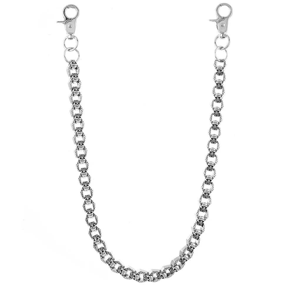 حار بيع سلسلة السراويل الجمجمة المعدنية ، الاتجاه الهيب هوب الراقية ، سلسلة الخصر نمط فاسق الظلام ، سلسلة السراويل الرجالية والنسائية