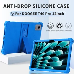 Case for DOOGEE T40 Pro 12 inch Tablet Case Android 14 Silicone Stand Soft Shell