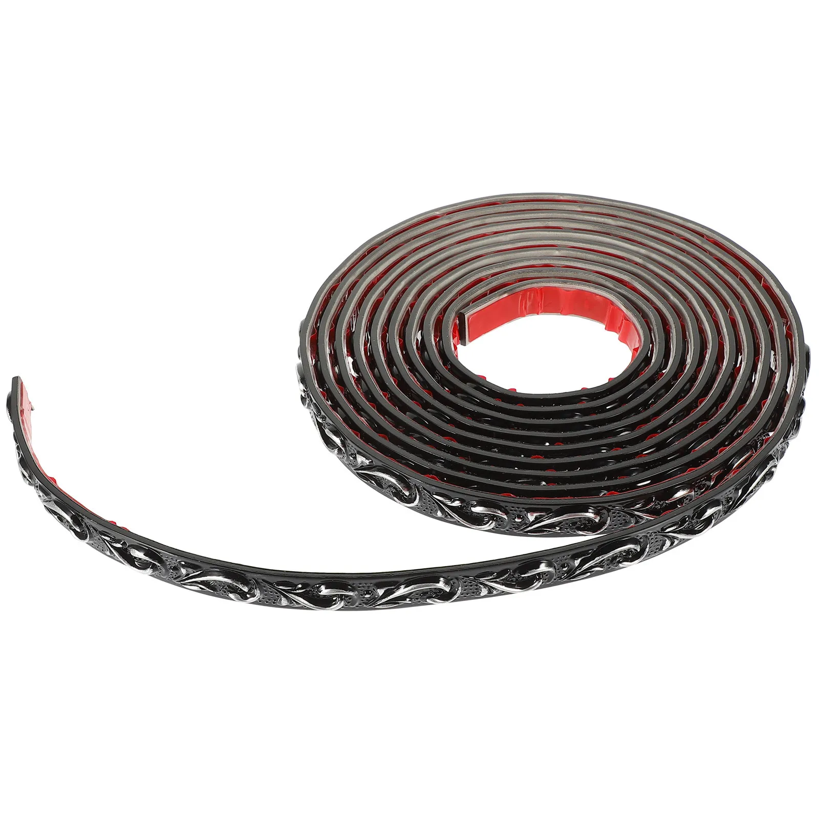 لفة تقليم صب PVC ذاتية اللصق، عصا تقشير سهلة، شريط تزيين حافة الحائط الزاوية، مرن قابل للقطع لغرفة النوم المنزلية