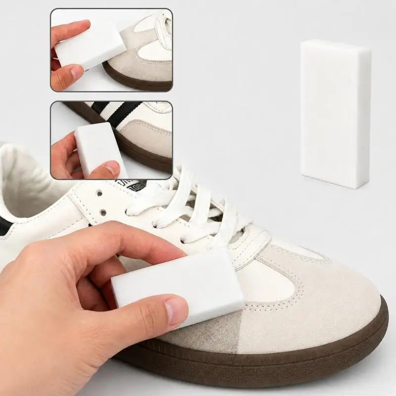 1PC Shoe Cleaning Eraser for Sneakers, Suede Shoes and Boots, Portable Stain Remover Block for White Shoe Care
