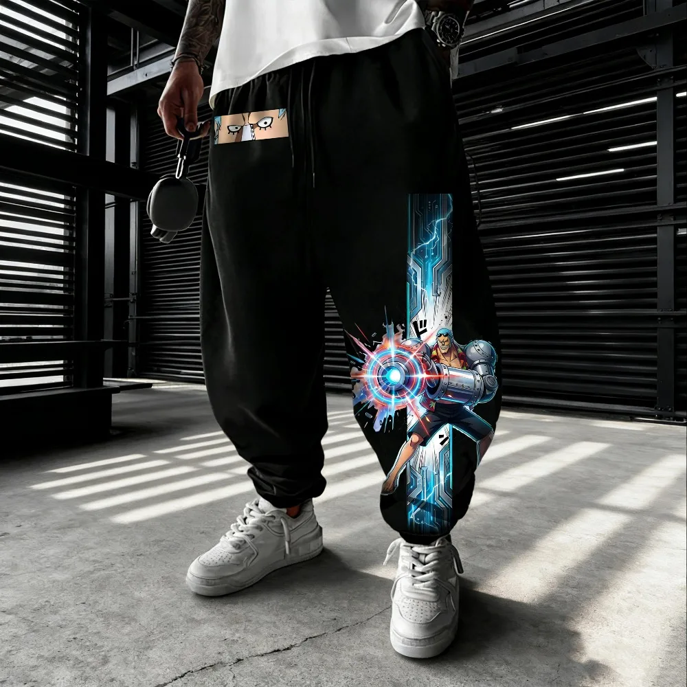 

Oversized One Piece Franky 2026 Summer New Product Neutral Cotton Pants Harajuku Anime Printed Y2K Hip Hop Casual Pants