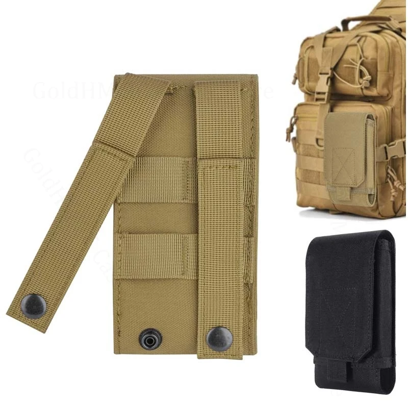 

Molle Tactical Phone Pouch For OPPO Find X9 Ultra X8s Plus Nylon Waist Case Belt Bag Cover Find X9 X8 X7 Ultra X6 X5 Pro X2 X3