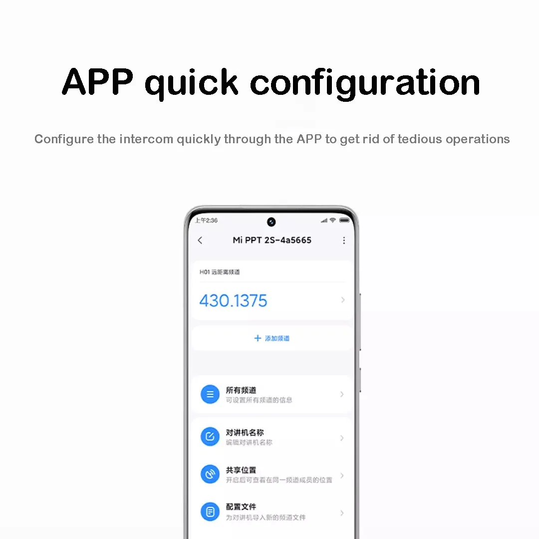 2 pz Xiaomi Walkie Talkie 2S IP54 interfono di sicurezza all'aperto 1.77 "schermo a colori 4W 120 ore Standby Dual Mode 5km distanza di chiamata