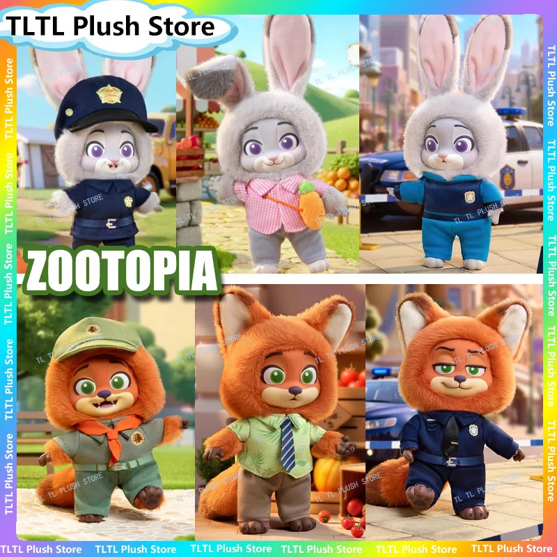 

Подлинная верхняя игрушка Zootopia Growth Journey Series слепая коробка Nick Judy виниловая сумка Peluche кулон милые фигурки куклы загадочная коробка подарки