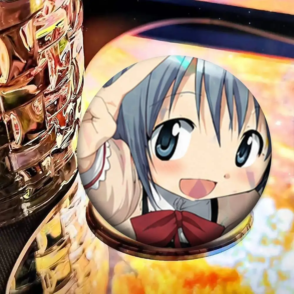 Puella Magi Madoka Magica Cartoon Pins Badges Round Laser Badge Brooch Clothes Backpack Accessories - view 5