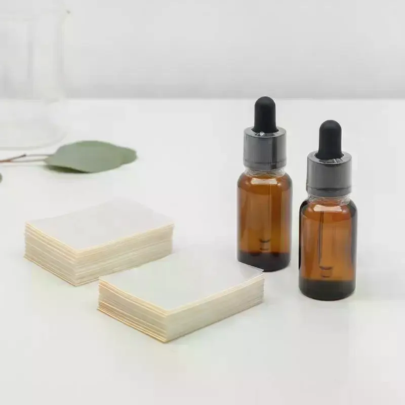 100Pcs Heat Shrink Wrap Film Odorless Seal Fit 15ml Glass Liquid Dropper Bottles Herbal Extract Liquid Storage