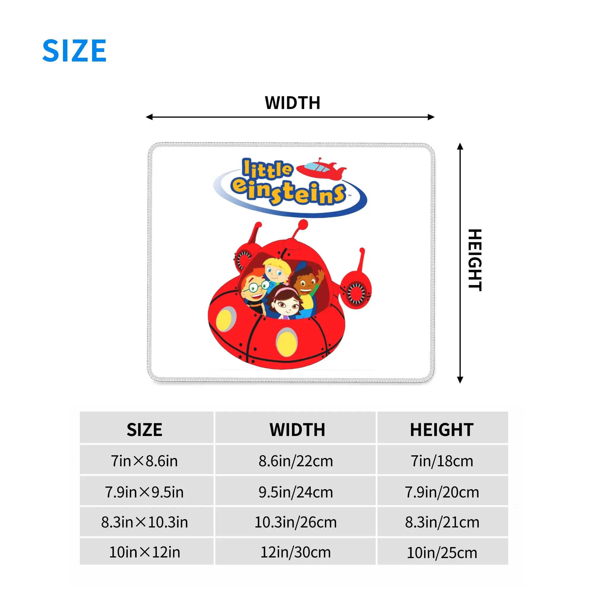 ملابس Little Einsteins Little Einsteins Ca لوحة ماوس لوحة مفاتيح الكمبيوتر ماوس حصيرة ألعاب الكمبيوتر المحمول حصيرة مكتبية لطاولة المكتب