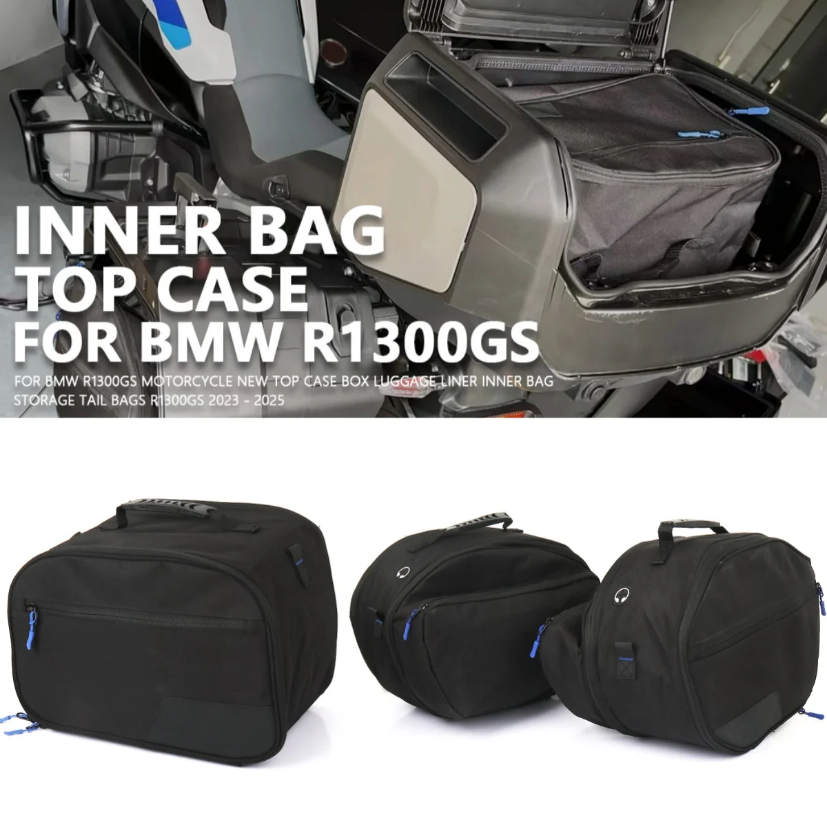 

Внутренняя сумка для багажа мотоцикла, расширяемый верхний чехол, седельная сумка для BMW R1300GS R1300 GS 1300GS, сумки для инструментов, водонепроницаемая упаковка