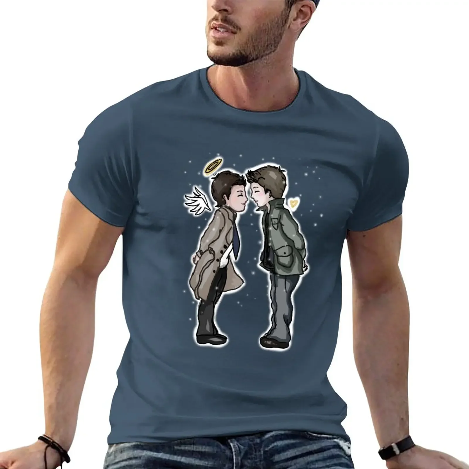 Destiel Winter T-Shirt oversizeds Blouse heavyweights mens tall t shirts