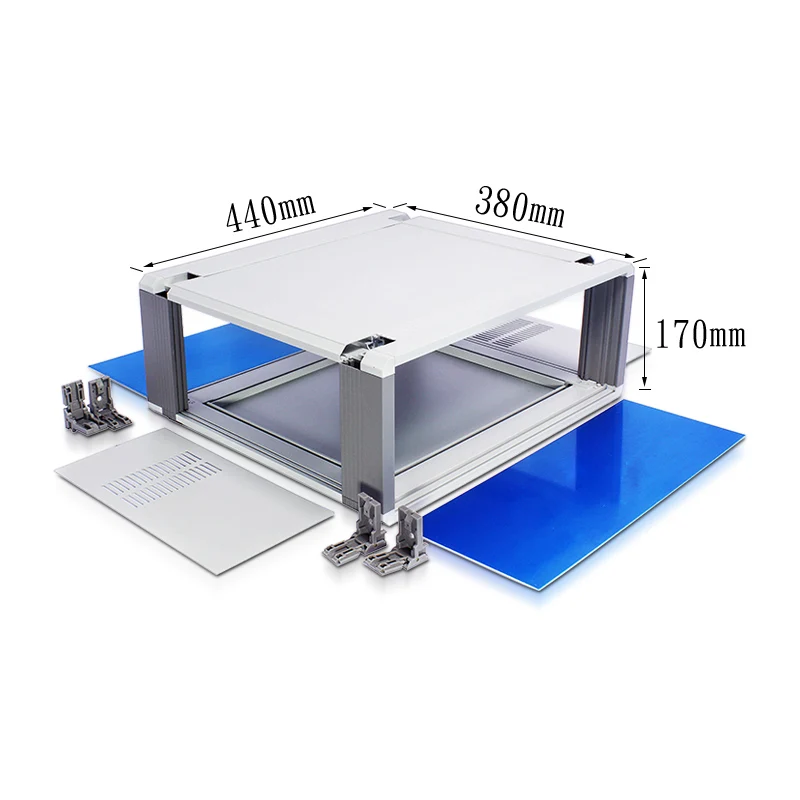 Aluminum Battery Box Case Housing Customization Industrial Electrical Metal Power Amplifier Chassis Electronic Enclosure