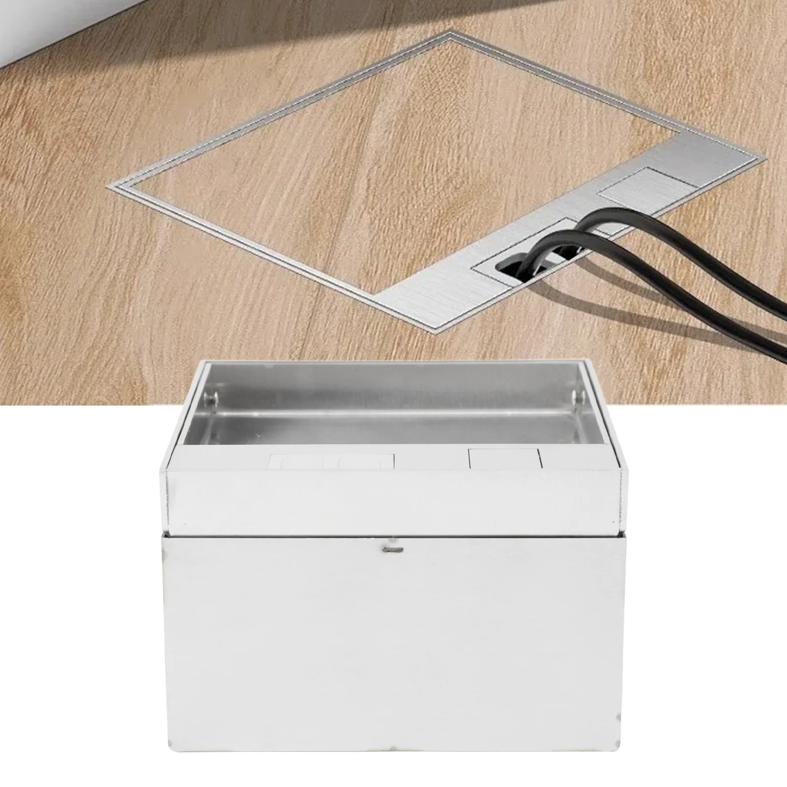 

Комплект встраиваемой плоской скрытой розетки, профессиональная водонепроницаемая напольная электрическая розетка из нержавеющей стали в американском стиле с USB