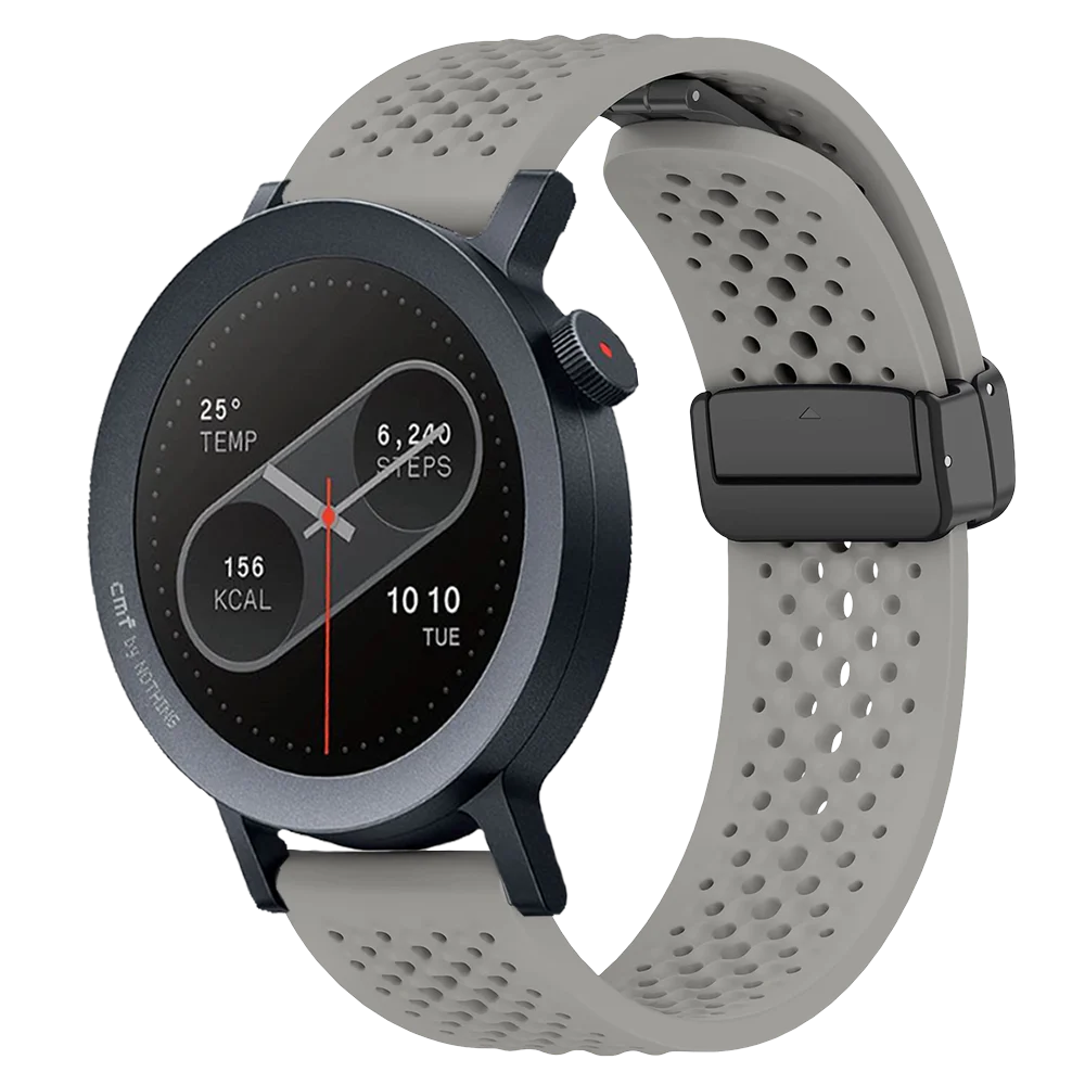 Ремешок для часов 22 мм для CMF Watch Pro 2, силиконовый ремешок с магнитной пряжкой, аксессуары для CMF Watch Pro 2 1, 22 мм, мужской и женский сменный ремешок