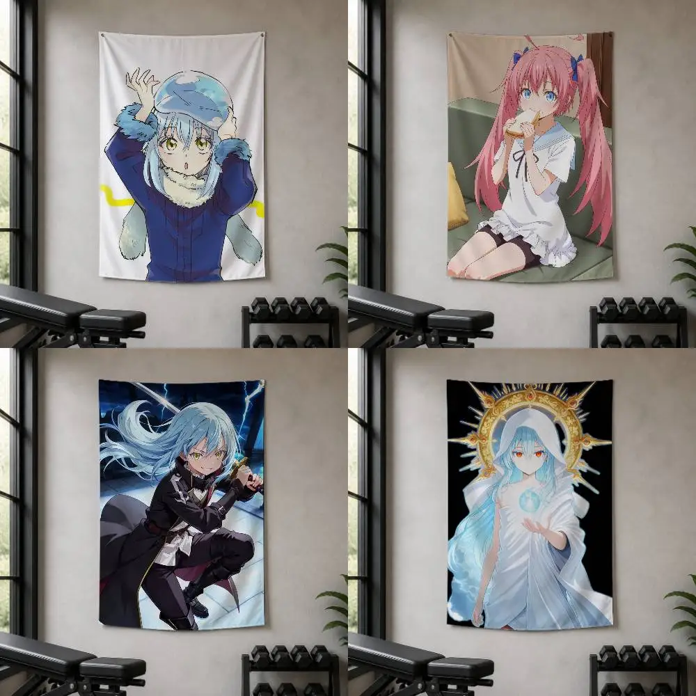 That Time I Got Reincarnated as a Slime Decorative Art Flag Banner for Picnic Camping Party and Home Decor