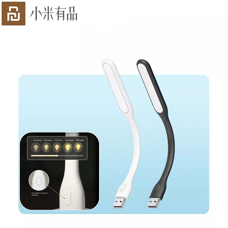  Xiaomi Youpin USB Portable LED Light With Switch 5 levels brightness USB for Power bank laptop Notebook 