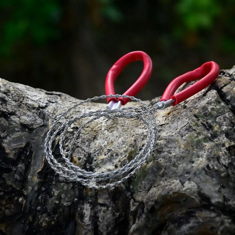 

4-strand Stainless Steel Wire Saw Manual Strong Outdoor Camping Survival Tool Portable with Handle Hand Steel Wire Saw