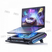 Y llano V12 Uiter Laptop Cooling Pad,5.5'' Turbo Fan,RGB