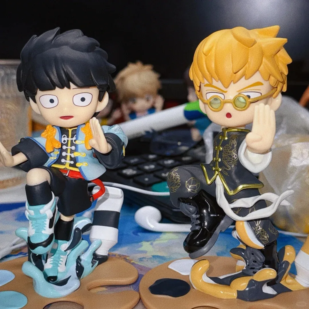 Neue Mob Psycho 100 Anime-Figuren GK Reigen Arataka Q-Version Kawaii Stehende Palm-Serie Modellpuppe Desktop-Ornament Sammelspielzeug – Detail 5