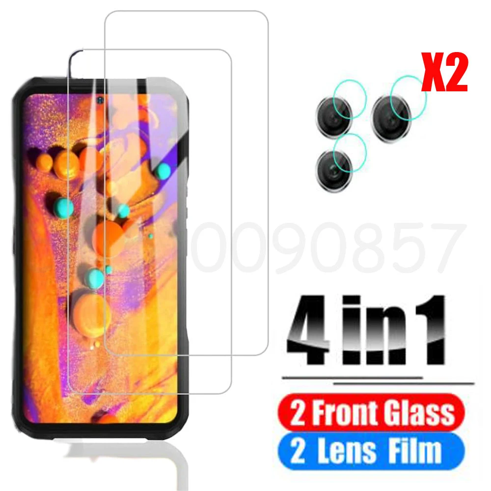 3in1 Case + Camera Tempered Glass On  For Doogee V20 Pro 5G ScreenProtector Glass  For Doogee V20 Dual 5G 2.5D Glass