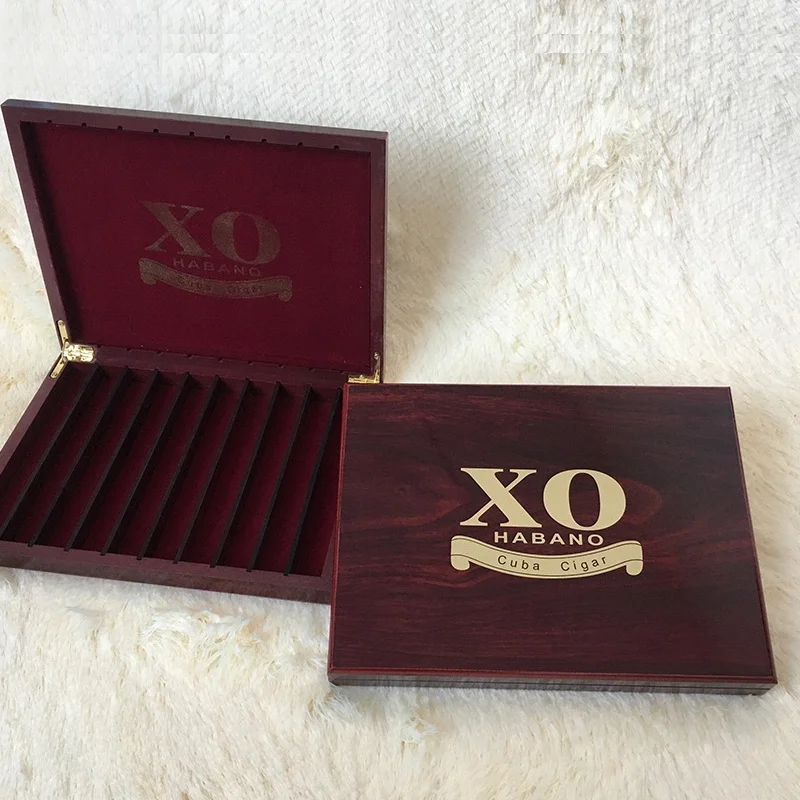 Portable Flip Wooden Cigar Box Wooden 10 PCs Cigar Storage Box Cigar Holder  Humidor  Humidor Cohiba  Smoking Accessories