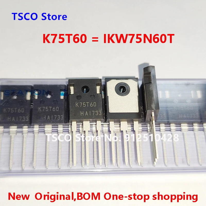 K75T60  IKW75N60T (10piece/LOT)    New Origiail 75A 600V IGBT