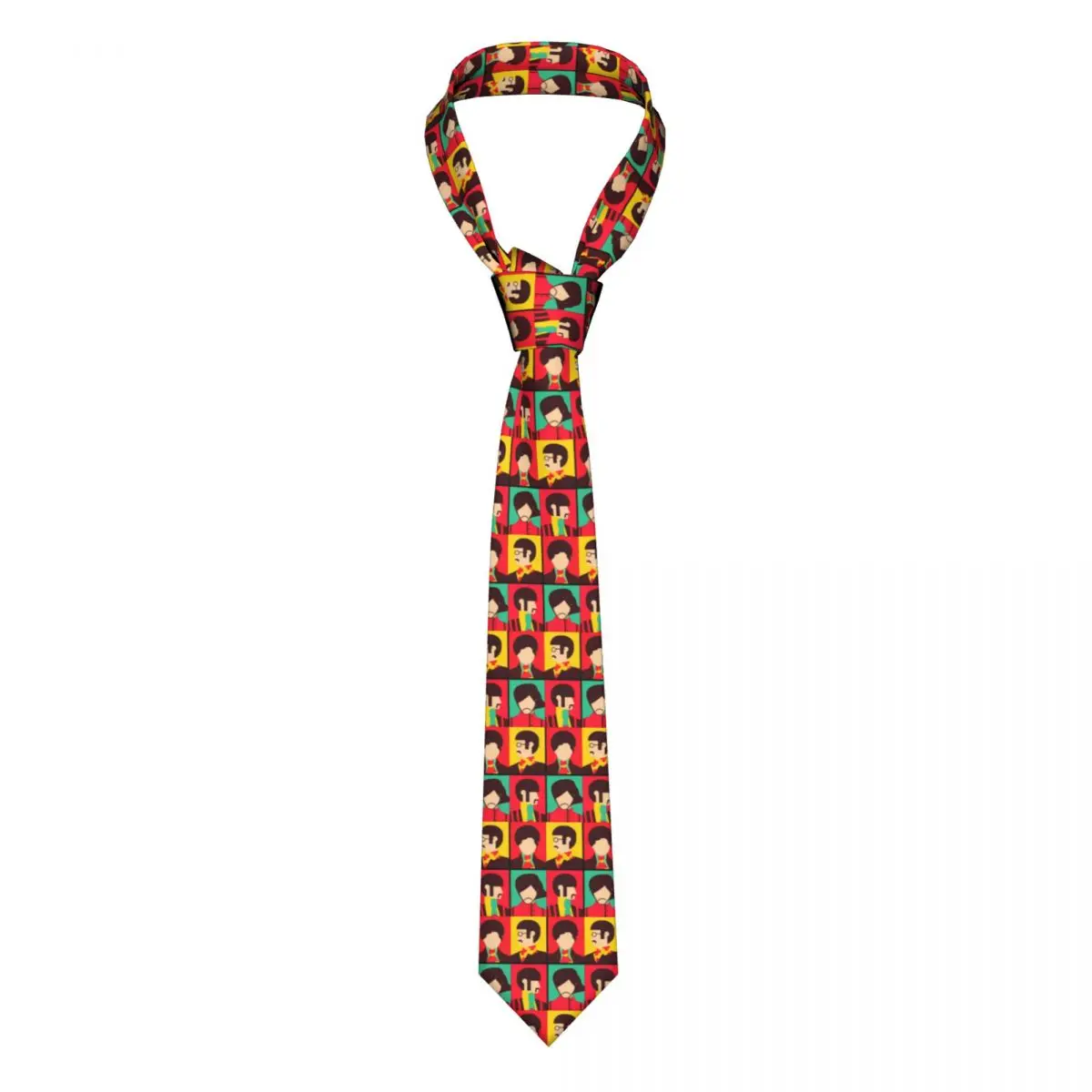 

The Fab Four Tie The Beatle Ties 3D Printed Cravat Street Necktie Polyester