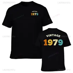 Moda 1979 edición limitada presente camiseta divertido 40 cumpleaños regalo para marido hombre verano cuello redondo algodón Casual camisetas