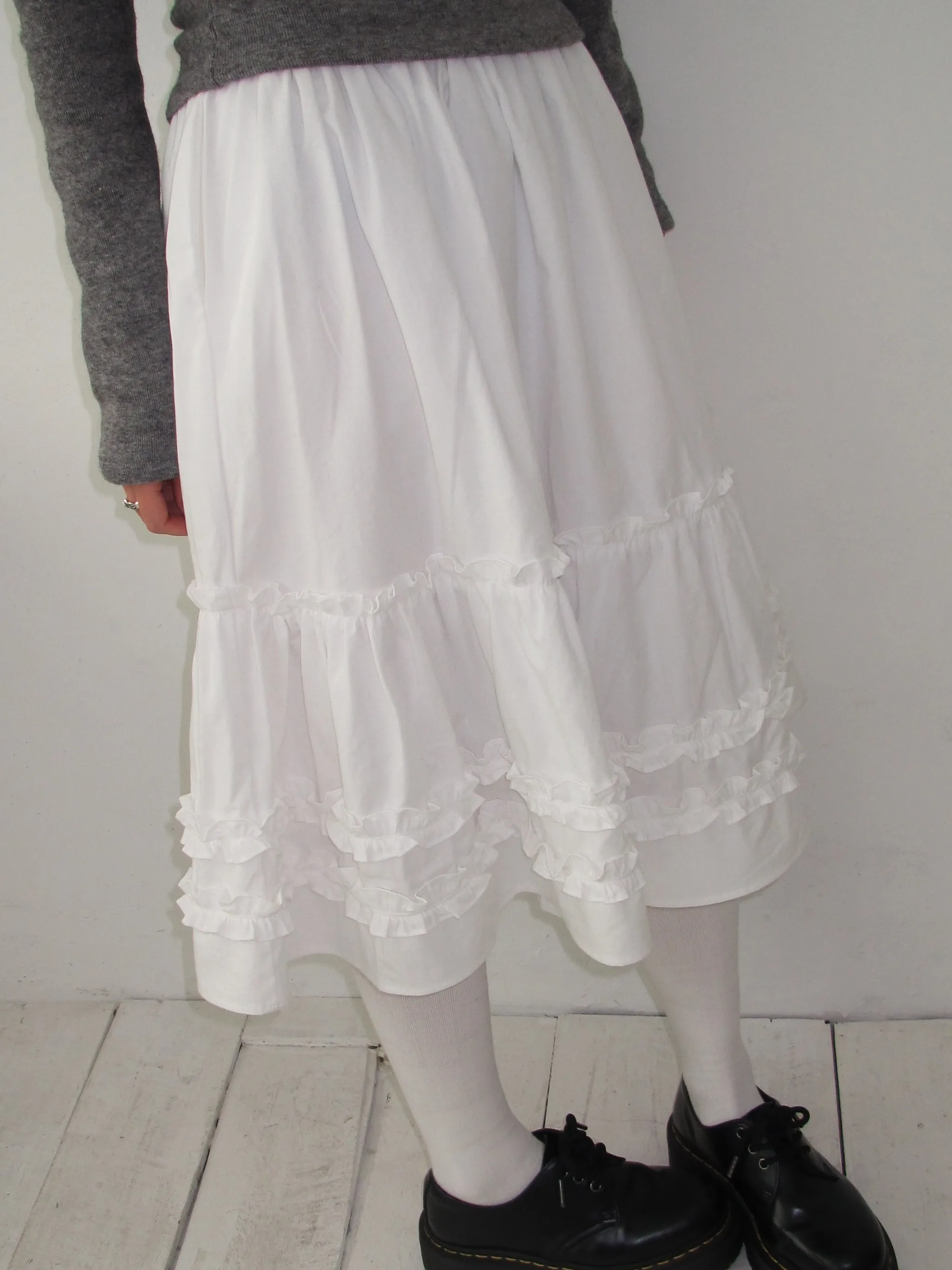 

Sweet Chic Vintage Wooden Ear Elastic Waist Midi Skirt for ort Women Autumn Street Sle Color Pure Color Skirts