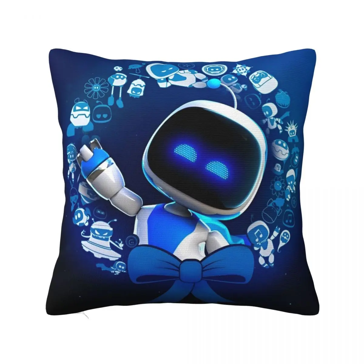 Astrobot Cartoon Game Pillowcase Polyester Cushion Cover Decorations Astros Playroom Pillow Case Cover Home Square 40*40cm