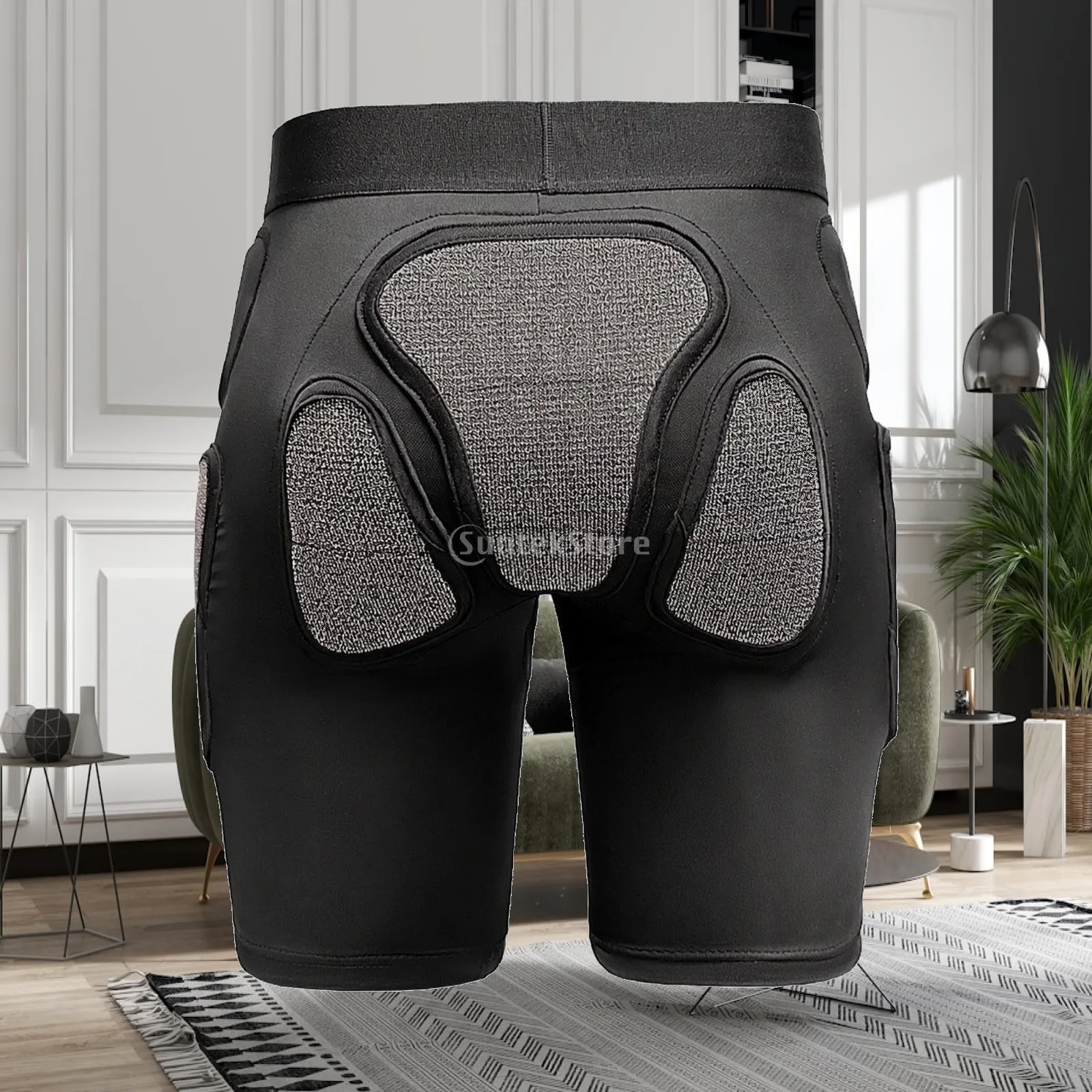 Padded Safety Shorts Impact-Absorbing Safety Padded Shorts Hip Protector Breathable Apparel Flexible for Snowboarders