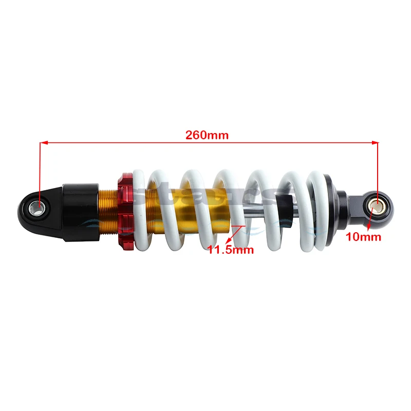 260MM shock absorber rear suspension suitable for 110cc 125cc 150cc ATV dirt pocket bike quad bike parts