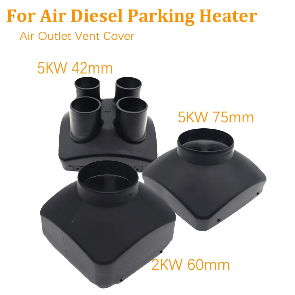 2KW 5KW Car Heater Connector Jointer For Webasto Air Diesel Parking Heater Air Outlet Vent Cover 42mm 60mm 75mm