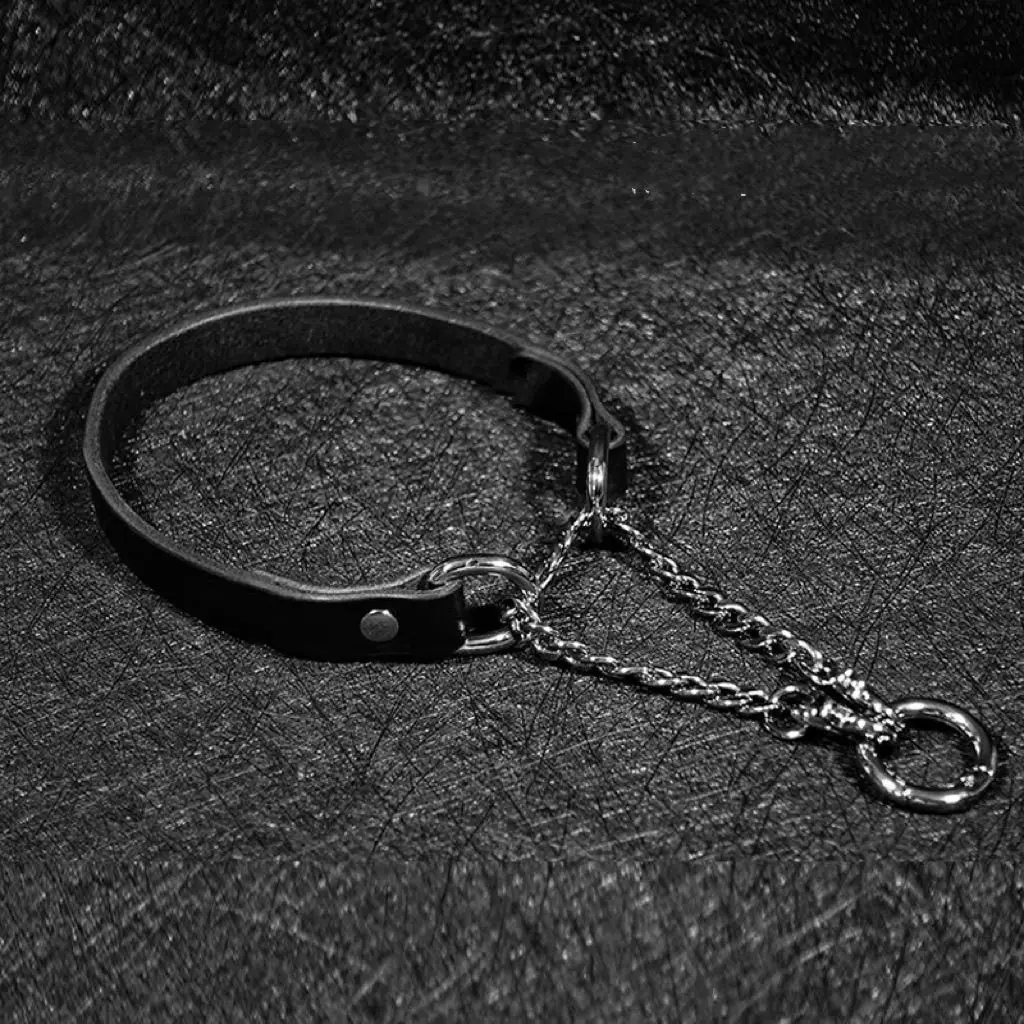 Hypoxia Design Choker Collar Clavicle Chain, Unisex Punk Style Neck Necklace Fashion Metal Chain Jewelry Trendy Dark Aesthetic A