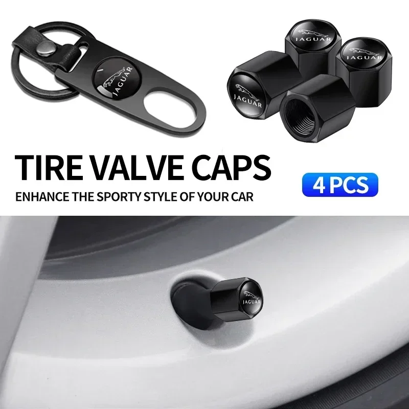 

Car Keychain+tire Valve Cap Car Styling Accessories For Jaguar XF XFR Sportbrake E-Pace F-Pace F-Type I-Pace S-Type Svr XE XJ XK