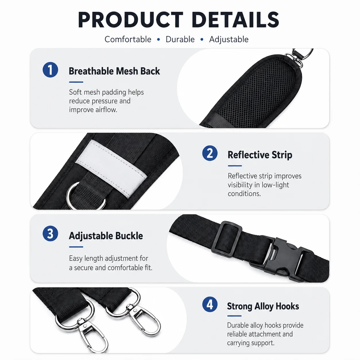 Bassdash Backpack Straps Replacement Adjustable Padded Shoulder Straps for Backpack Dry Bag