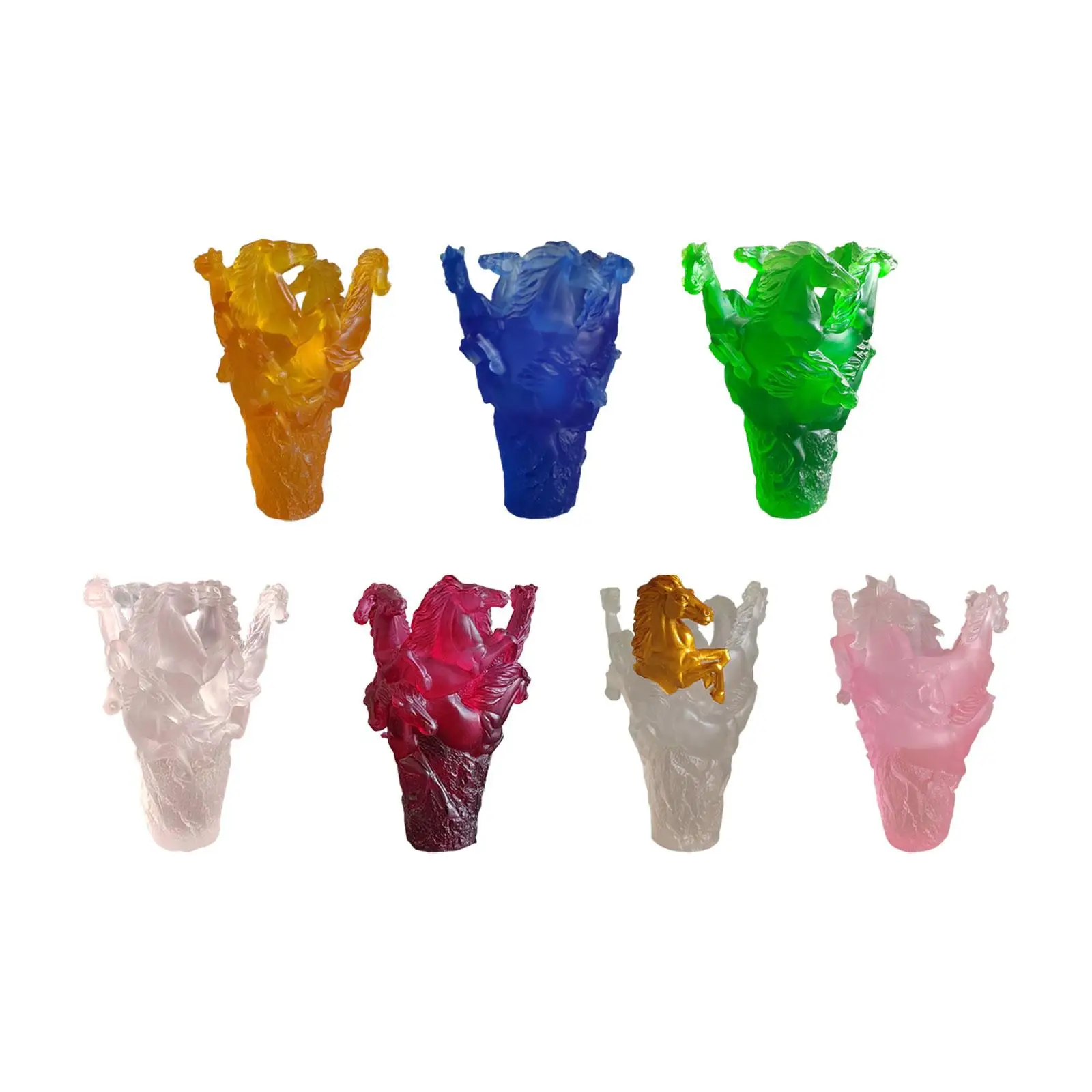 

Ваза в форме нескольких лошадей, цветочная композиция, современное искусство, центральная часть, идеальный подарок, ваза для цветов из смолы для спальни, офиса, книжная полка