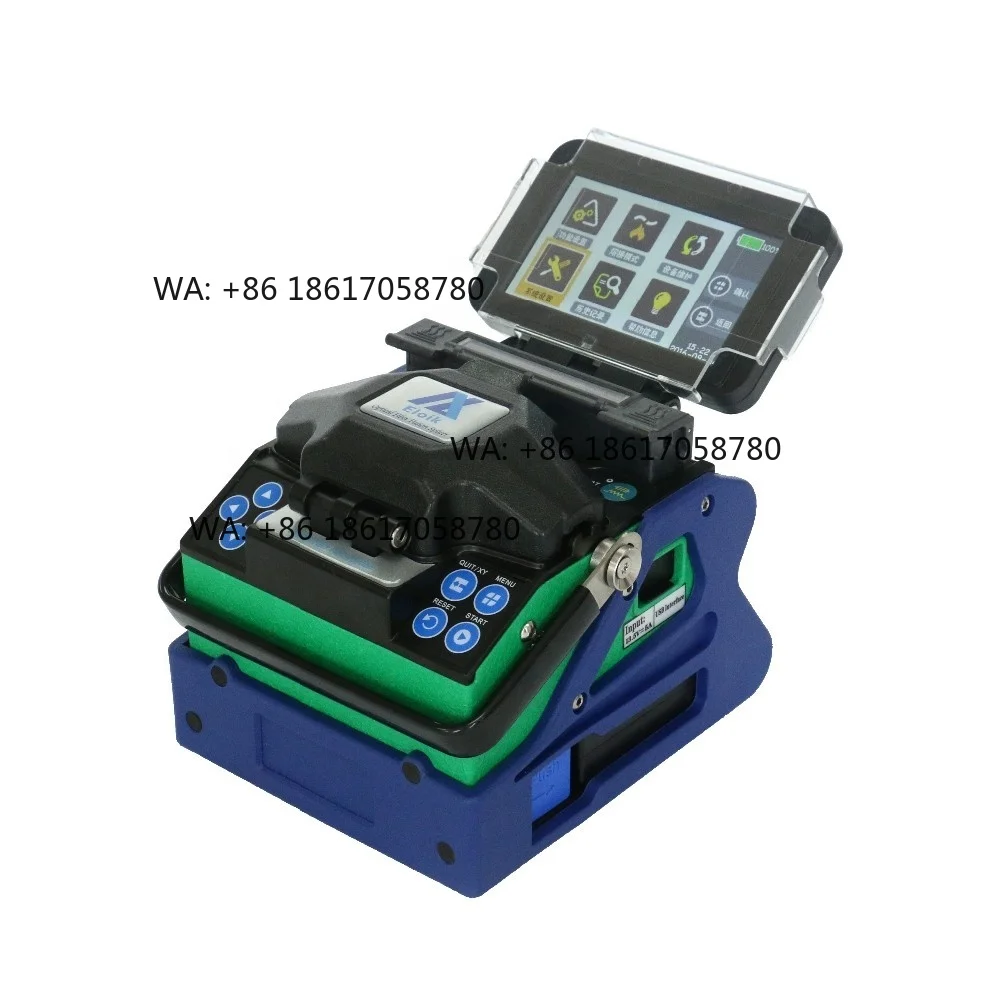 FTTH  And ODM Hot-sale  Splicer 4 Motors Green Fiber Optic Welding Machine FTTX High-performance