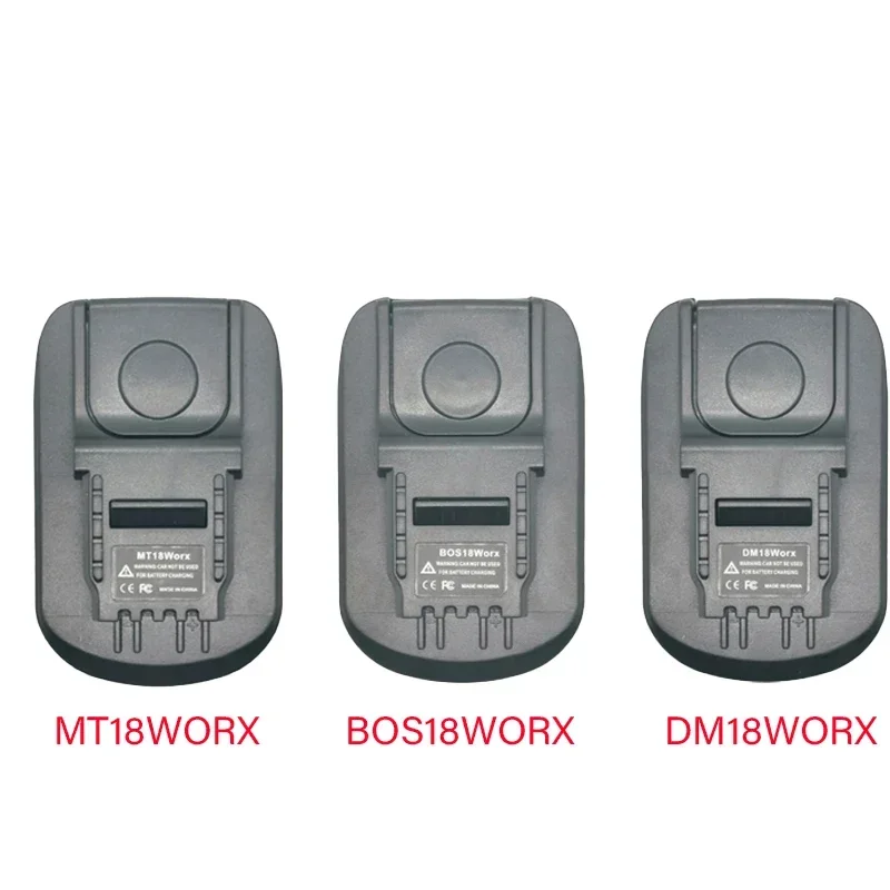 MT18WORX DM18WORX BS18WORX Battery Converter for Dewalt Milwaukee Makita Bosch 18 Volt Lithium Ion Batteries for Worx 4-Pin